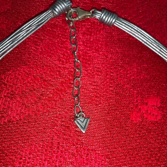 SILPADA Grey leather multi-strand necklace. - Picture 3 of 3